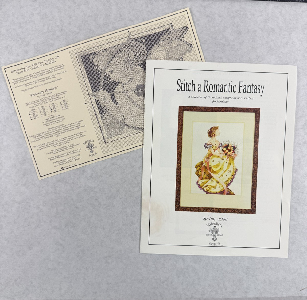 Mirabilia Stitch a Romantic Fantasy Spring 1998 Catalog & Heavenly Holidays